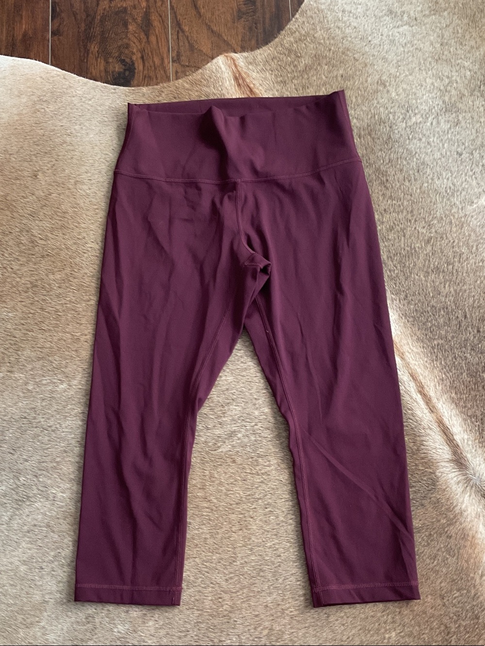 lululemon athletica High-Waist Cropped Leggings - Burgundy